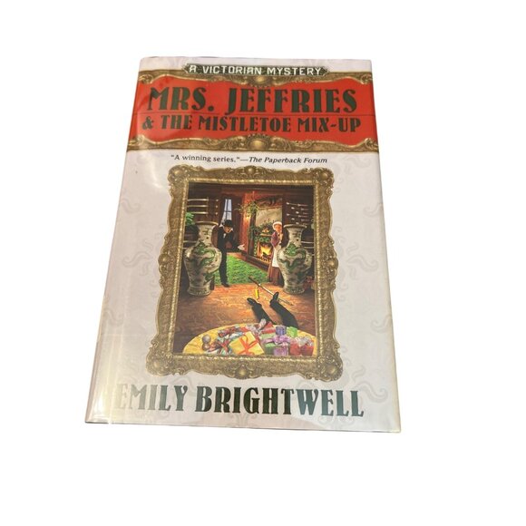 Mrs. Jeffries The Mistletoe Mix-Up Emily Brightwell Hardcover Victorian Mystery - Picture 1 of 3